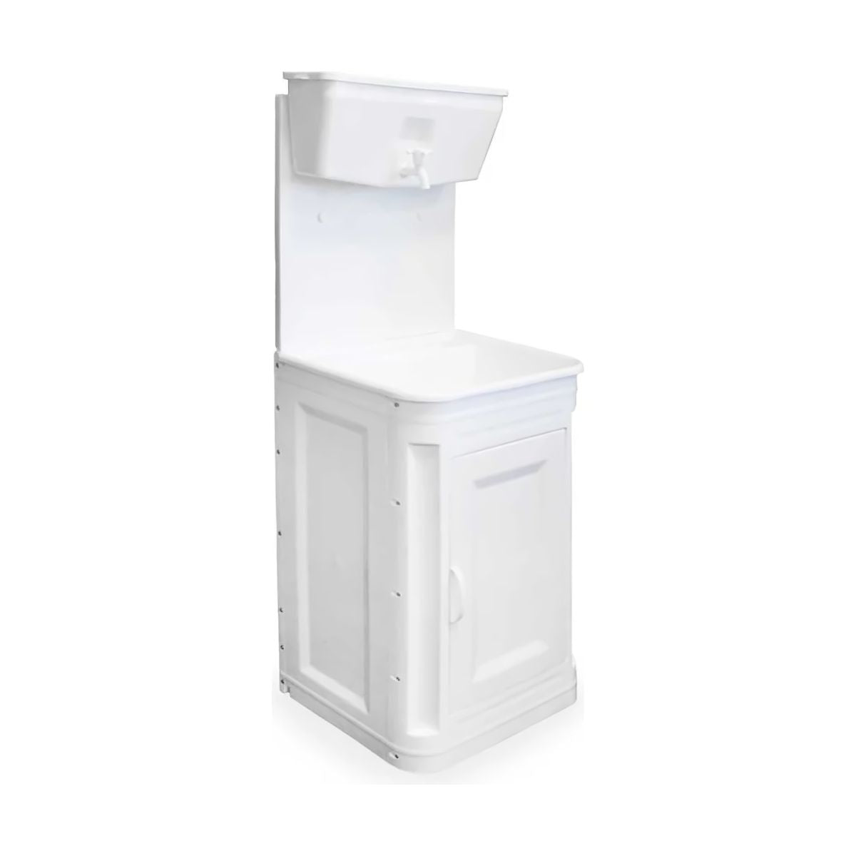 Stazione lavamani in plastica con base