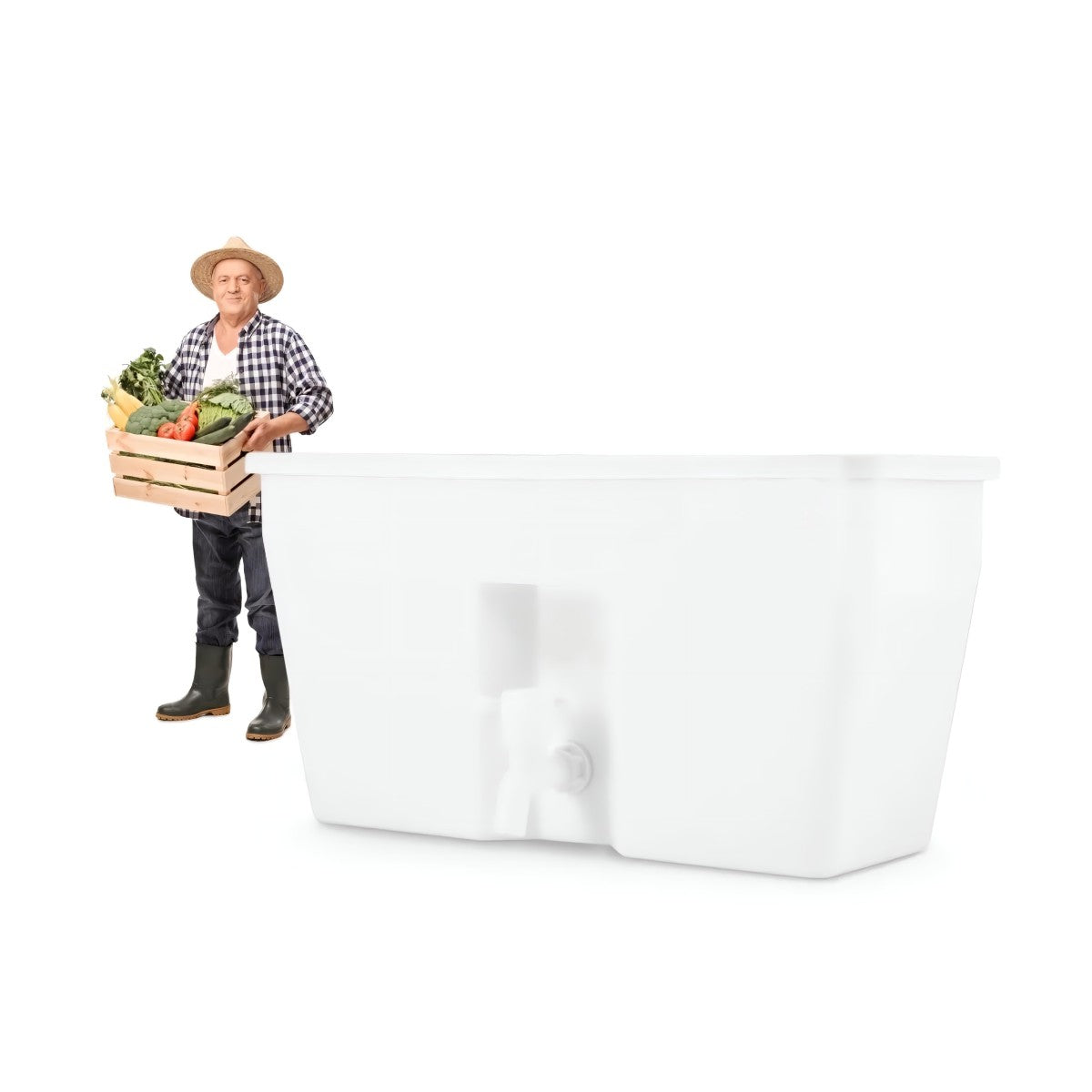 Distributore d'acqua da 10 l per orto da campeggio, garage, lavamani senza BPA Rukomojnik