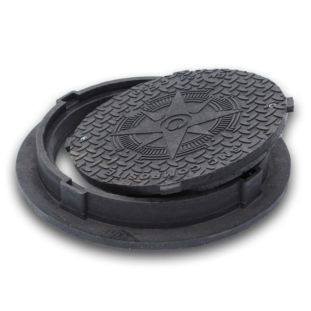 Manhole cover 83cm round manhole cover loadable up to 12t