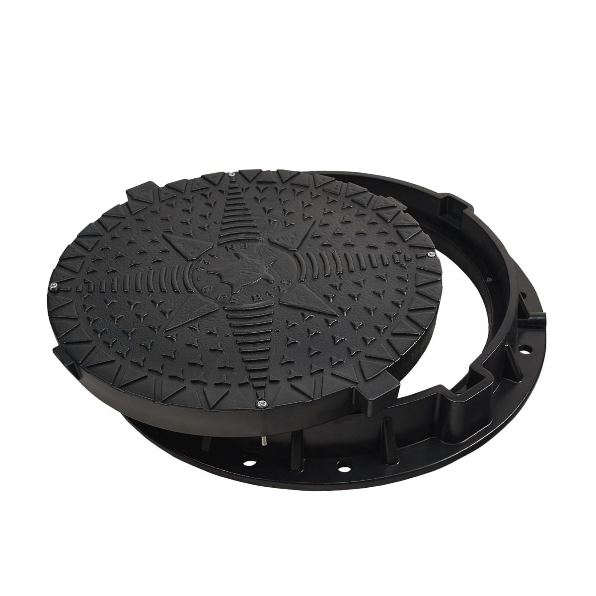 Schachtdeckel 80cm Schachtabdeckung rund B125 belastbar bis 12,5t