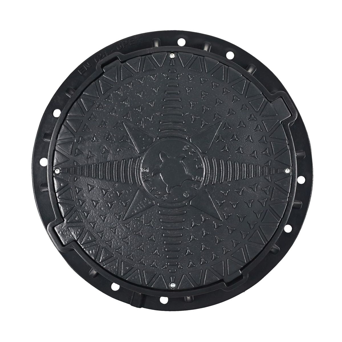 Schachtdeckel 80cm Schachtabdeckung rund B125 belastbar bis 12,5t