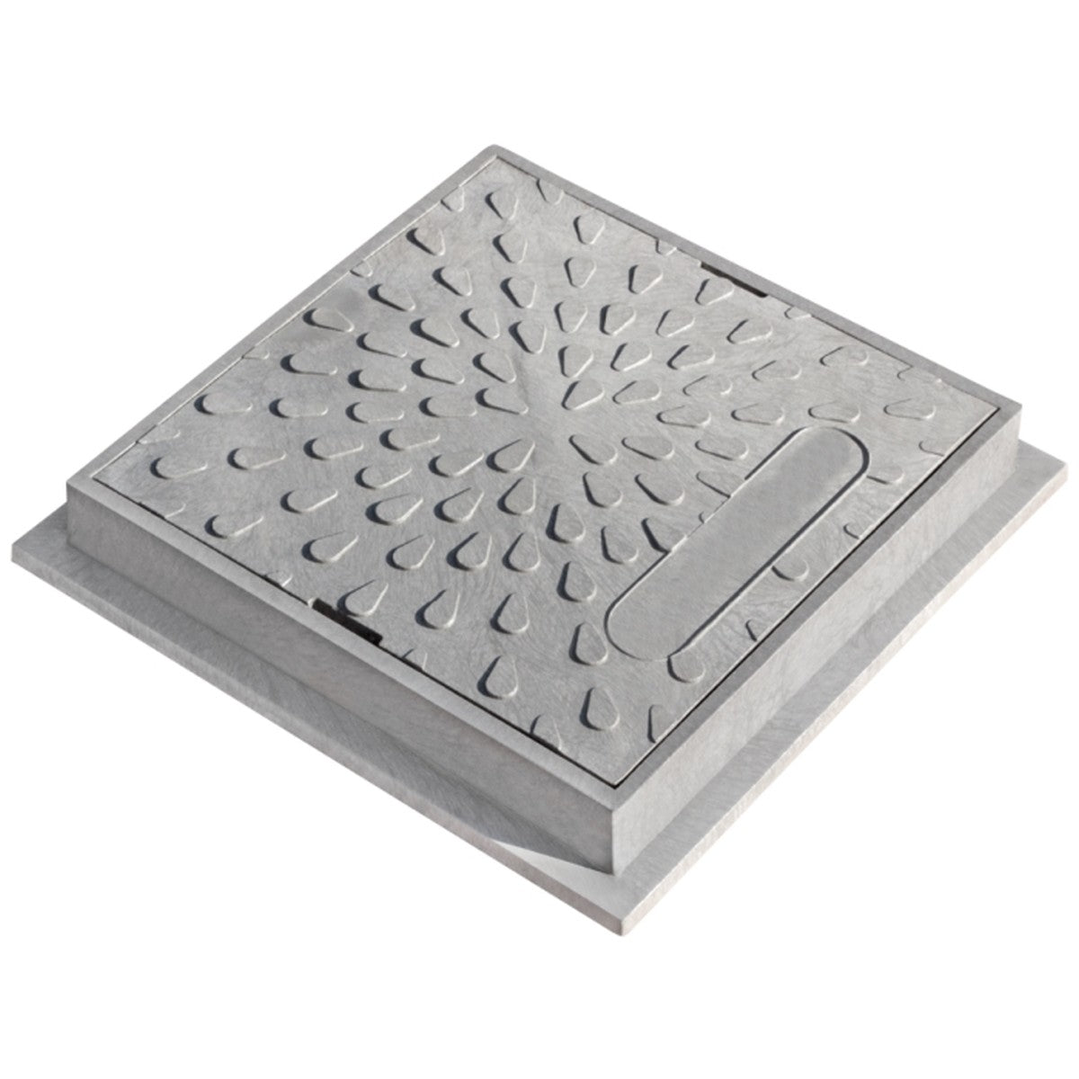 Schachtdeckel 38cm DN315 Schachtabdeckung eckig belastbar bis 5t