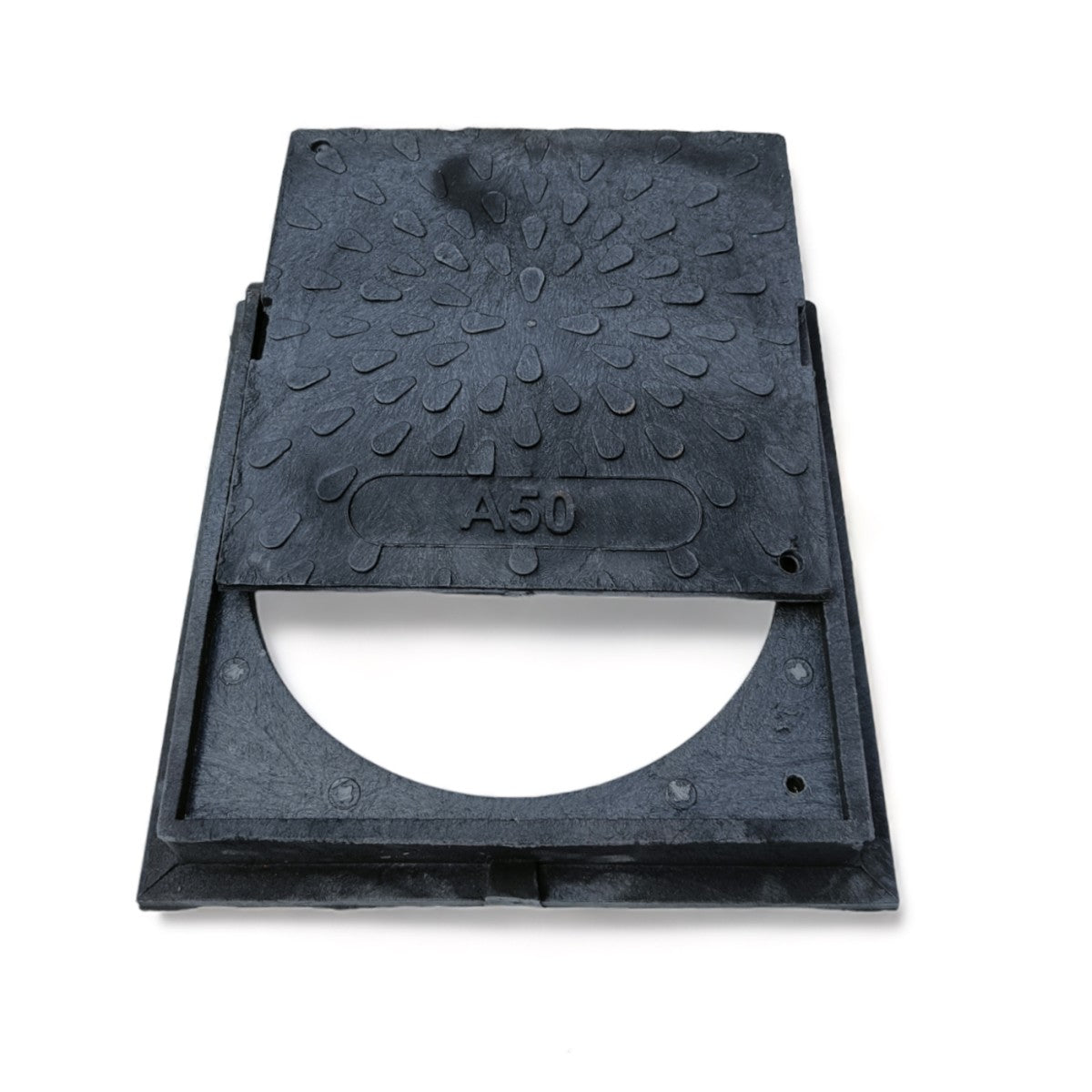 Schachtdeckel 38cm DN315 Schachtabdeckung eckig belastbar bis 5t