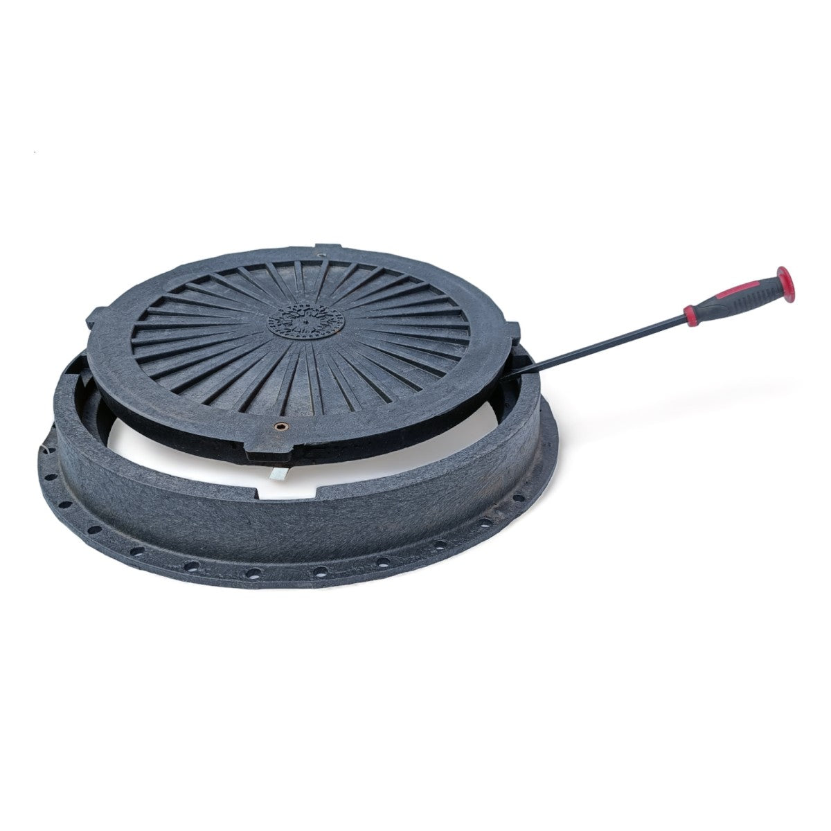 Schachtdeckel 75cm Schachtabdeckung rund belastbar bis 5t