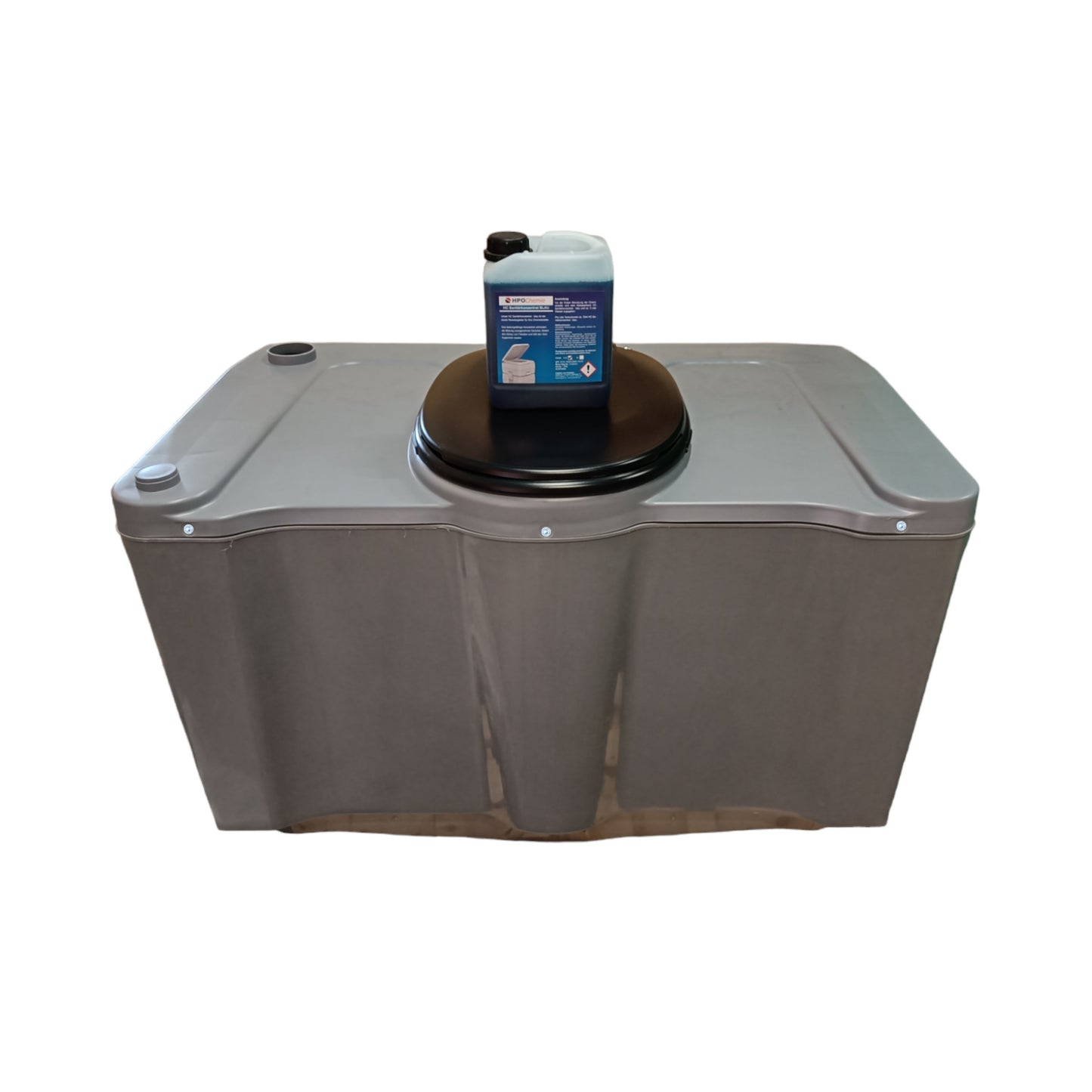 Liquide sanitaire pour toilettes de camping, toilettes chimiques, etc.