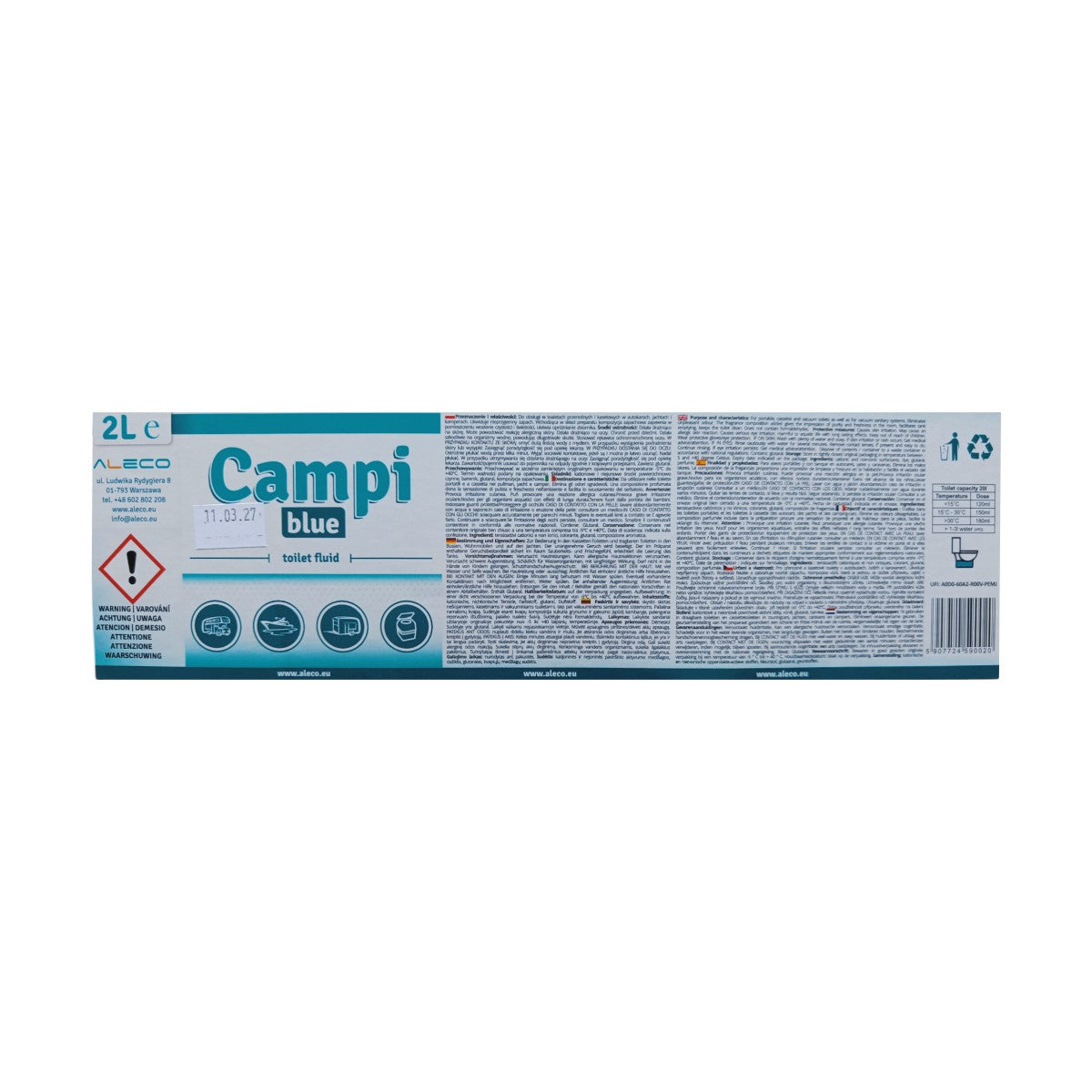 Starter-Set CAMPI 2L Value Pack für Campingtoilette Chemietoilette