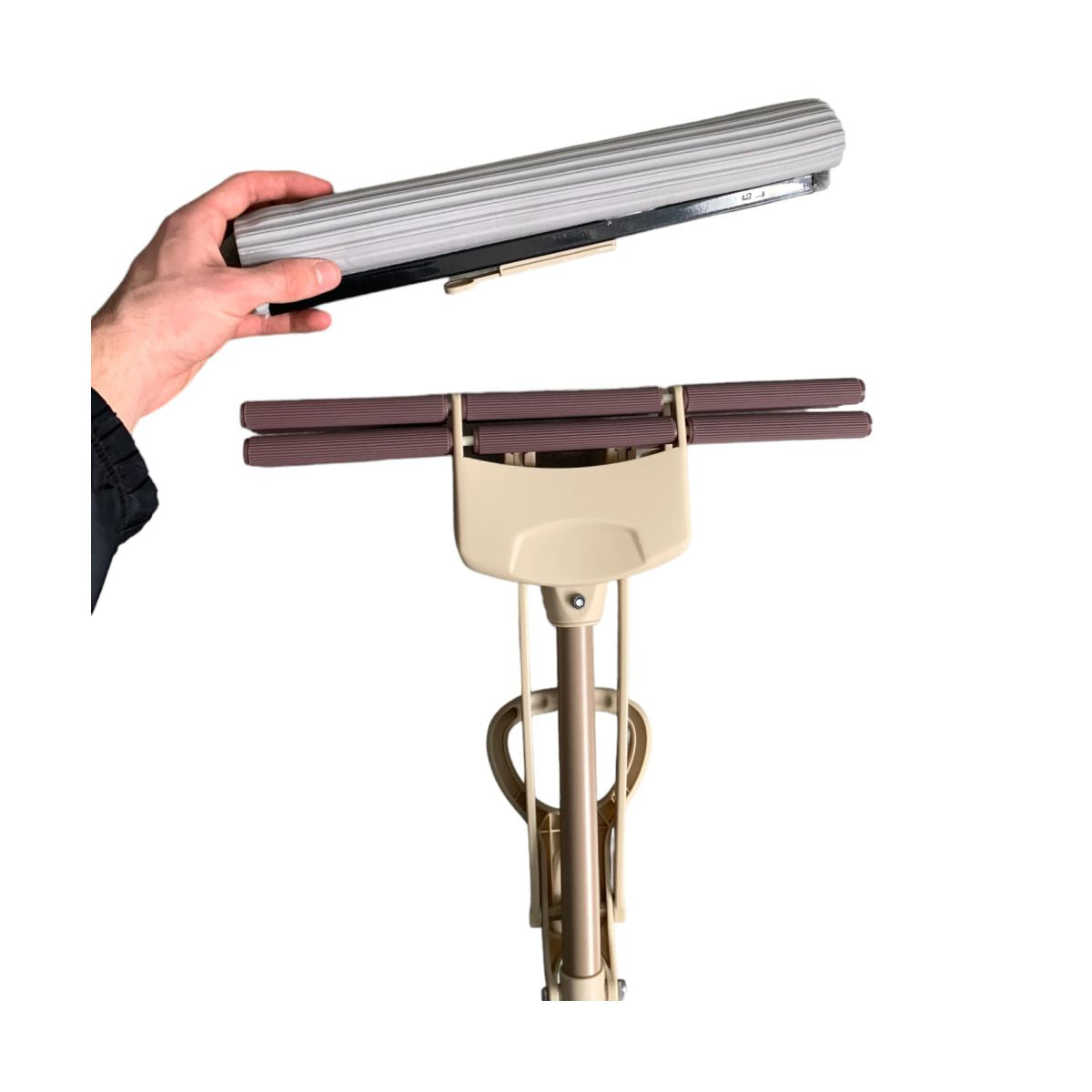 Mocio Horecano extra largo 38 cm con manico telescopico per tutti i pavimenti