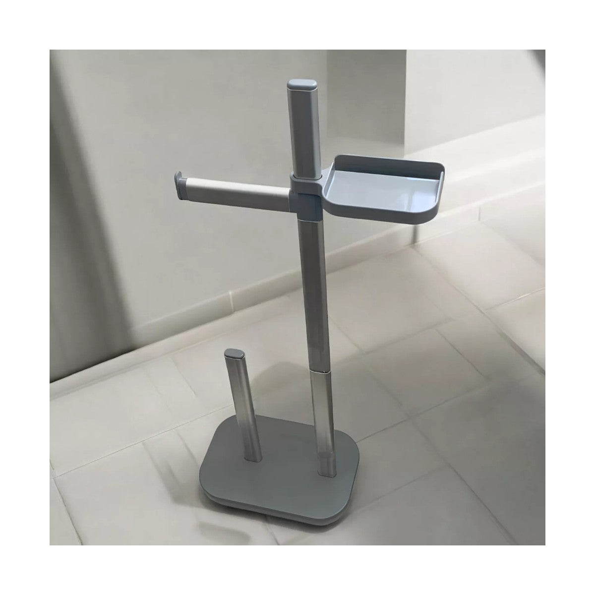 Porta carta igienica con ripiano per cellulare senza forare Porta WC