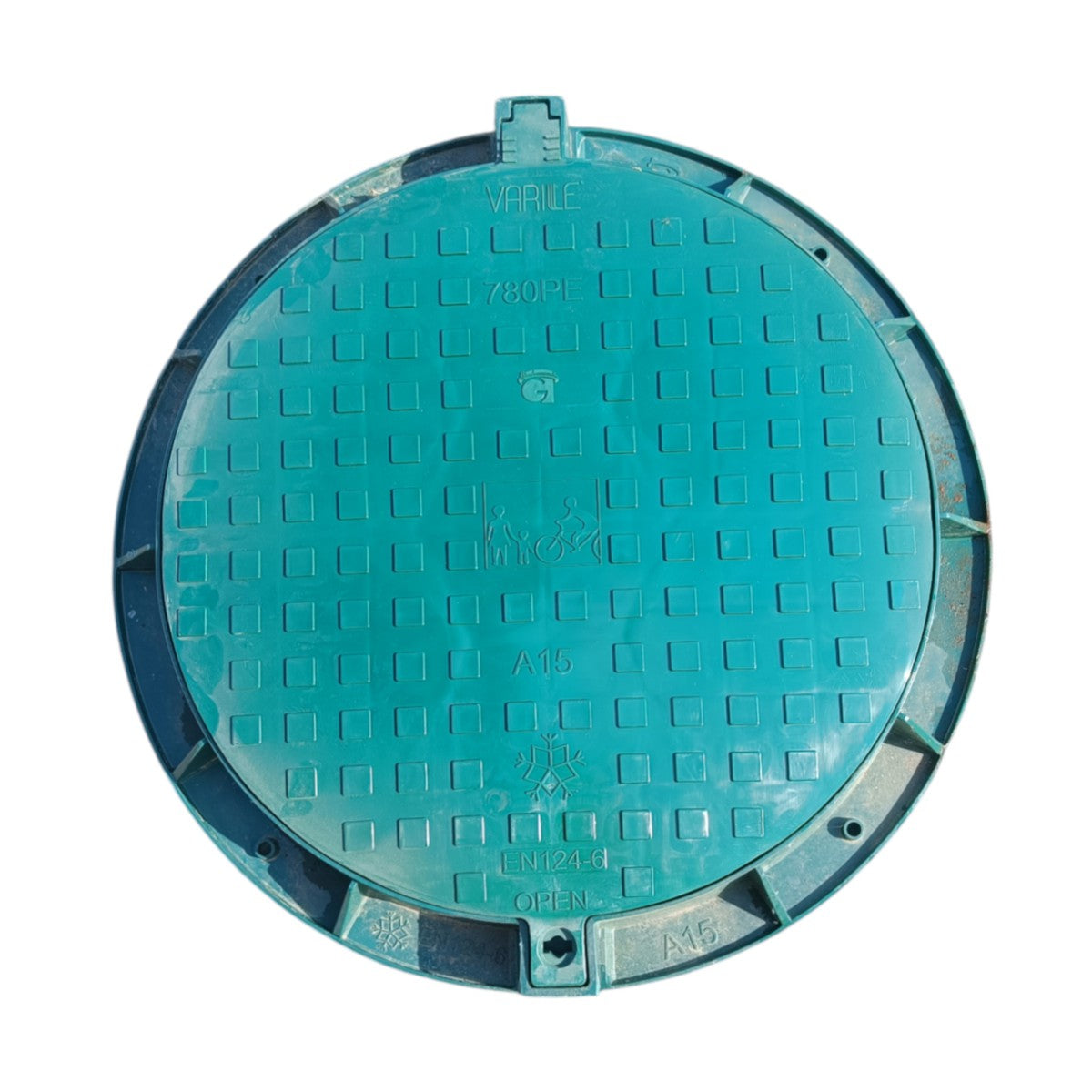 Schachtdeckel 78cm Schachtabdeckung rund A15 belastbar bis 1,5t