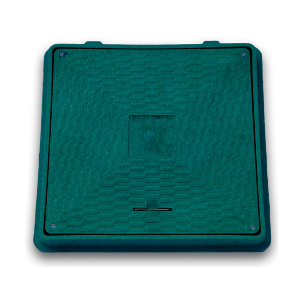 Plaque d'égout carrée 65 cm - chargeable jusqu'à 1,5 t