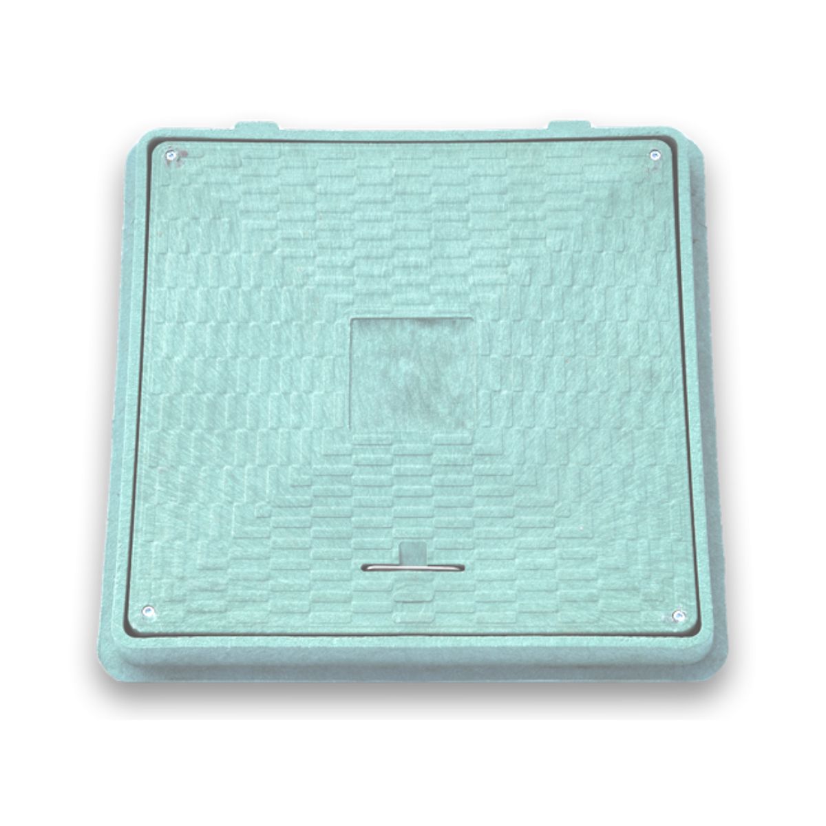 Plaque d'égout carrée 65 cm - chargeable jusqu'à 1,5 t