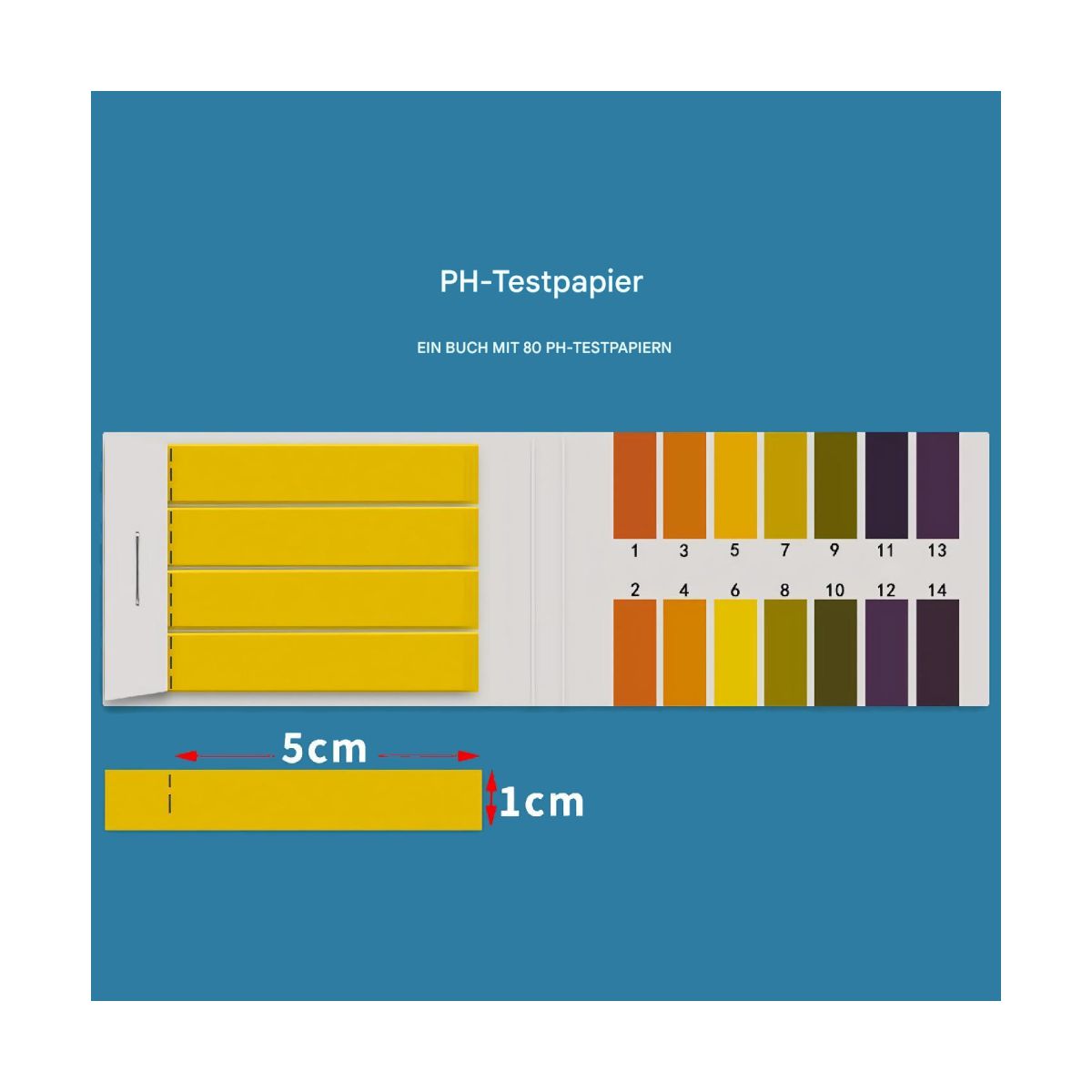 PH value test strips for water tanks fresh water storage