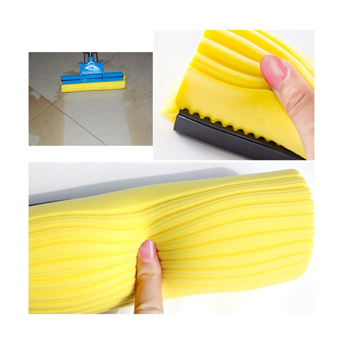 Replacement sponges refill pack 3 pcs. for roll mop