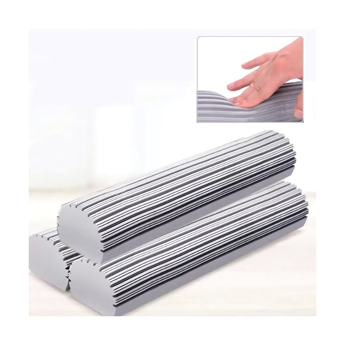 Balai télescopique 3 pcs. éponges de rechange 38 cm pack de recharge