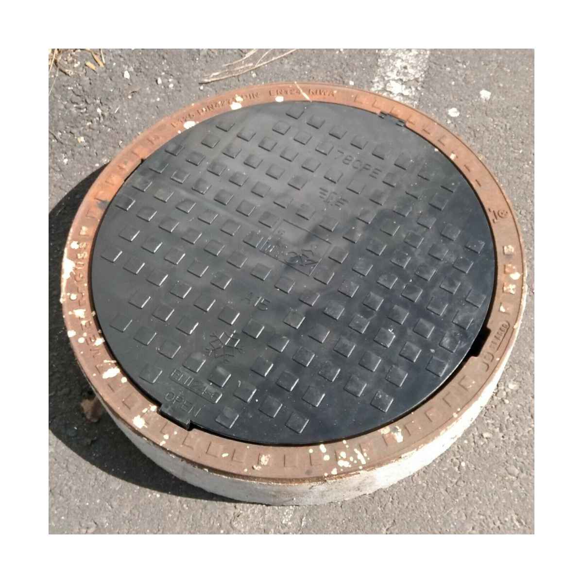 Manhole cover replacement manhole cover round loadable up to 1.5t