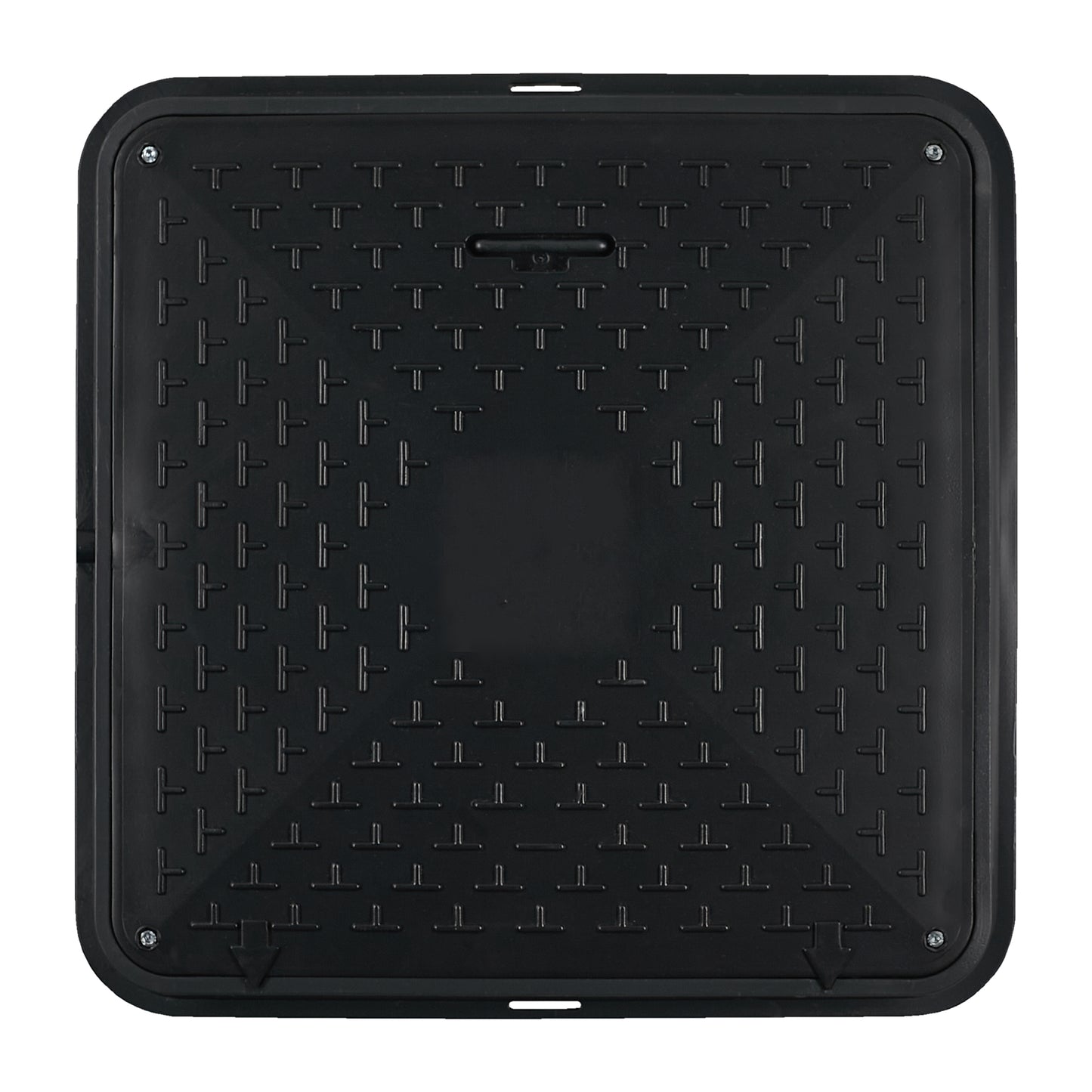 72cm Schachtabdeckung - DN600 eckig A15 belastbar bis 1,5t