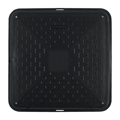 72cm Schachtabdeckung - DN600 eckig A15 belastbar bis 1,5t