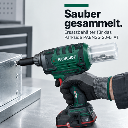 Ersatz-Nietdornbehälter kompatibel mit Parkside PABNSG 20-Li A1 & Denewerk
