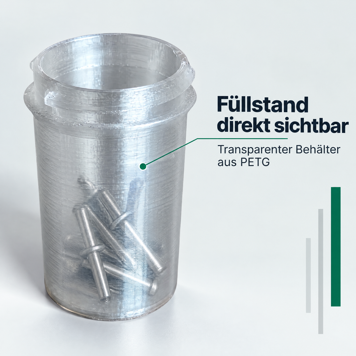 Ersatz-Nietdornbehälter kompatibel mit Parkside PABNSG 20-Li A1 & Denewerk