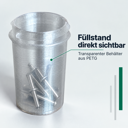 Ersatz-Nietdornbehälter kompatibel mit Parkside PABNSG 20-Li A1 & Denewerk