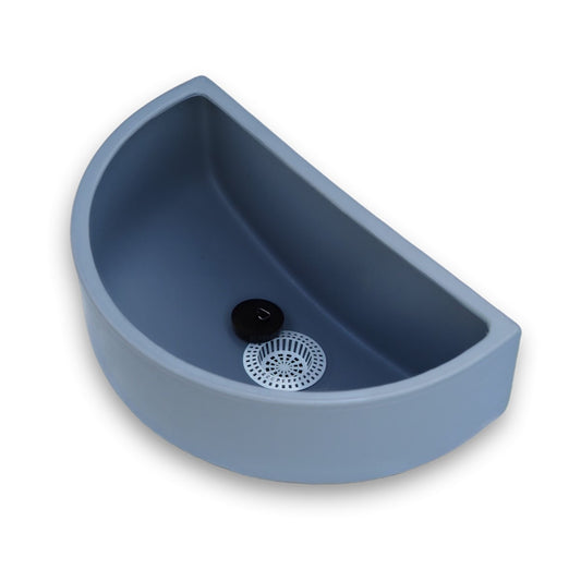 Waschbecken, Ausgussbecken aus Kunststoff mit Zubehör