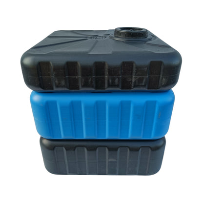 75L Flachtank Blau