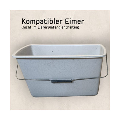 Wischmop extrabreit 38cm mit Teleskopstiel für alle Böden