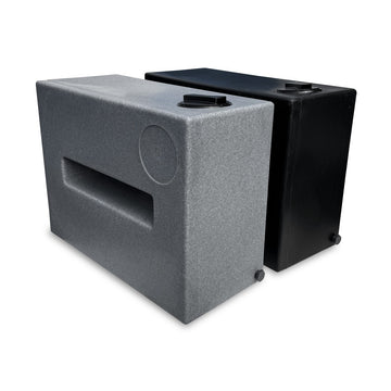 Varile NEO Verticale tank, transportbestendig, geschikt voor levensmiddelen, voor boot, camper, aanhanger (zwart, 150 l