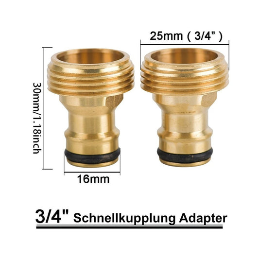 Schlauchadapter Schnellsteckeradapter Messing 3/4" für Varile Wassertanks
