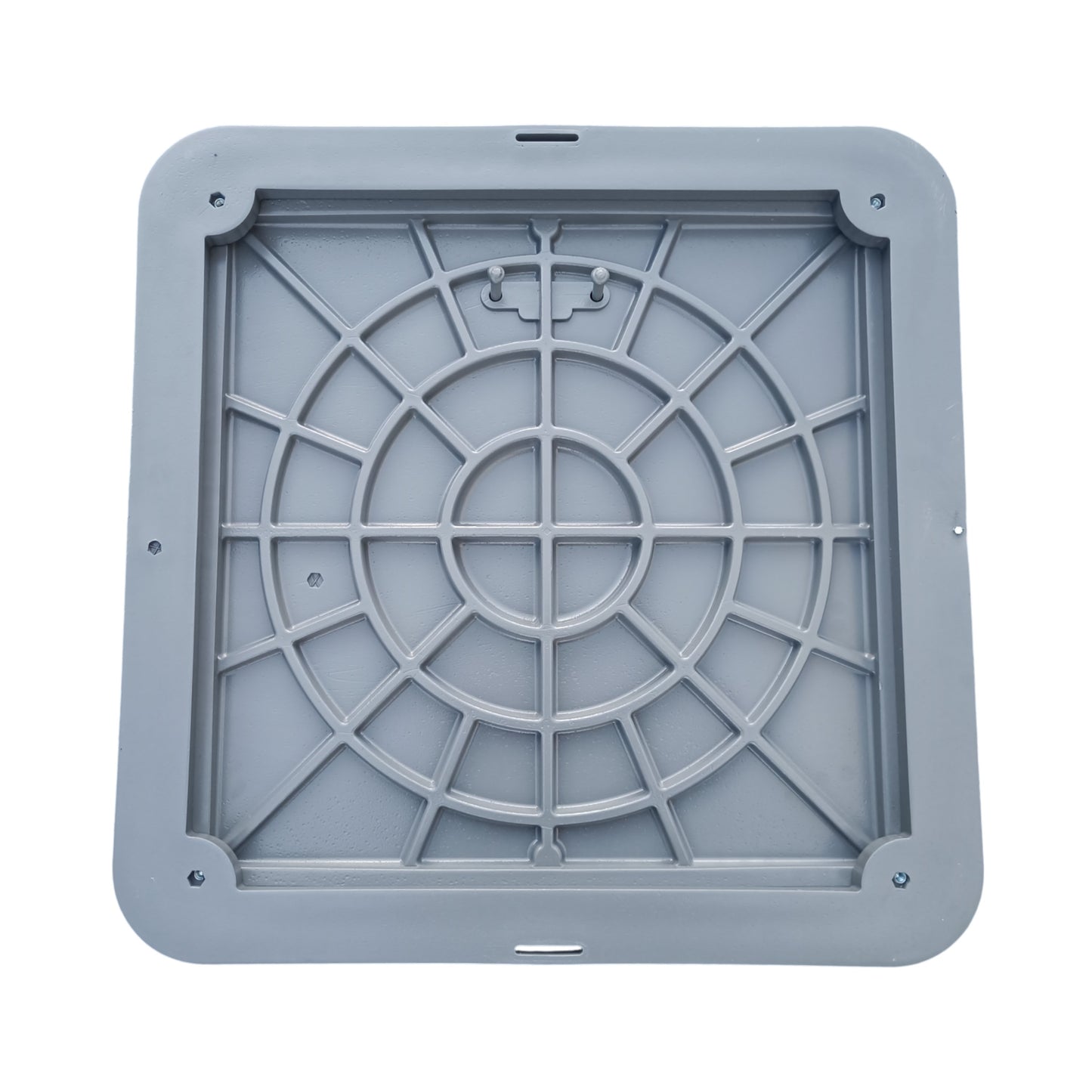 72cm Schachtabdeckung - DN600 eckig A15 belastbar bis 1,5t