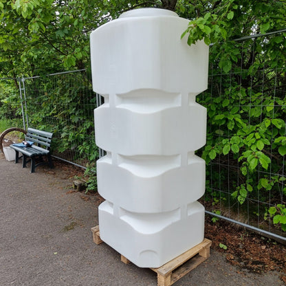 Rechteckiger, Vertikaler Wassertank 1000L Trinkwassertank (Chemiebeständig)