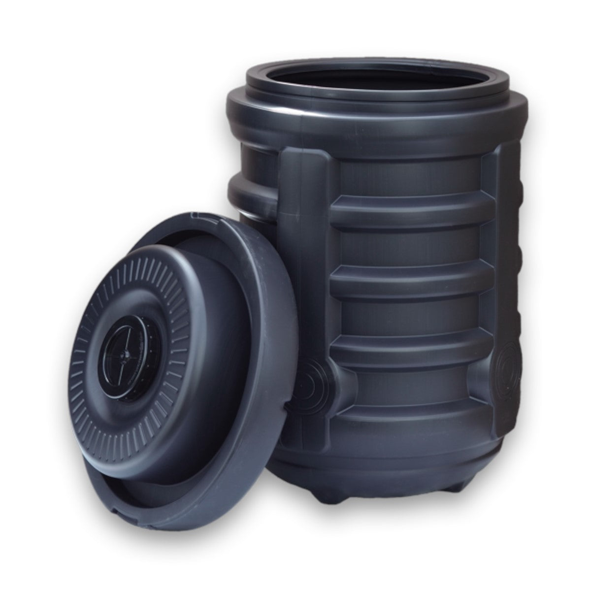 Universalschacht mit Boden 57x80cm Brunnenschacht Fass Schwarz Varile